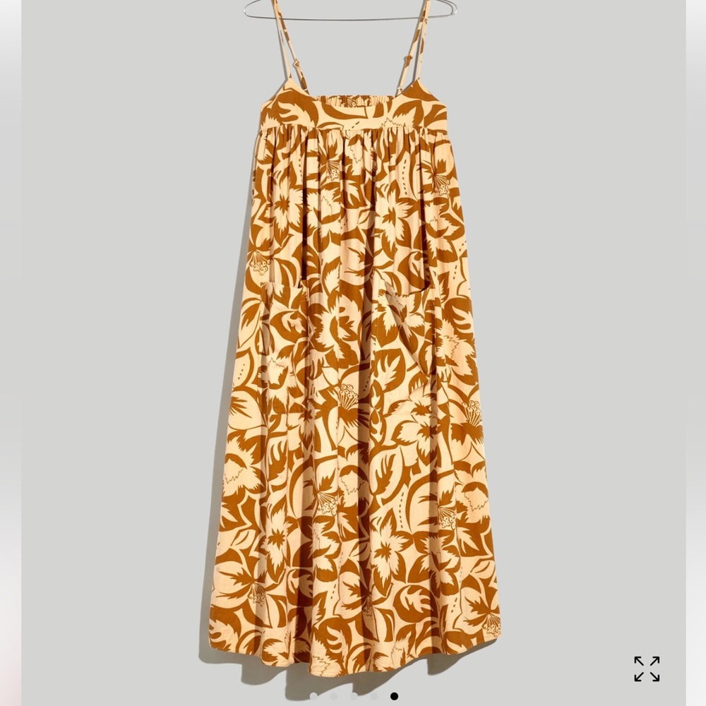 Madwell Linen Blend Midi Dress - Picture 5 of 10